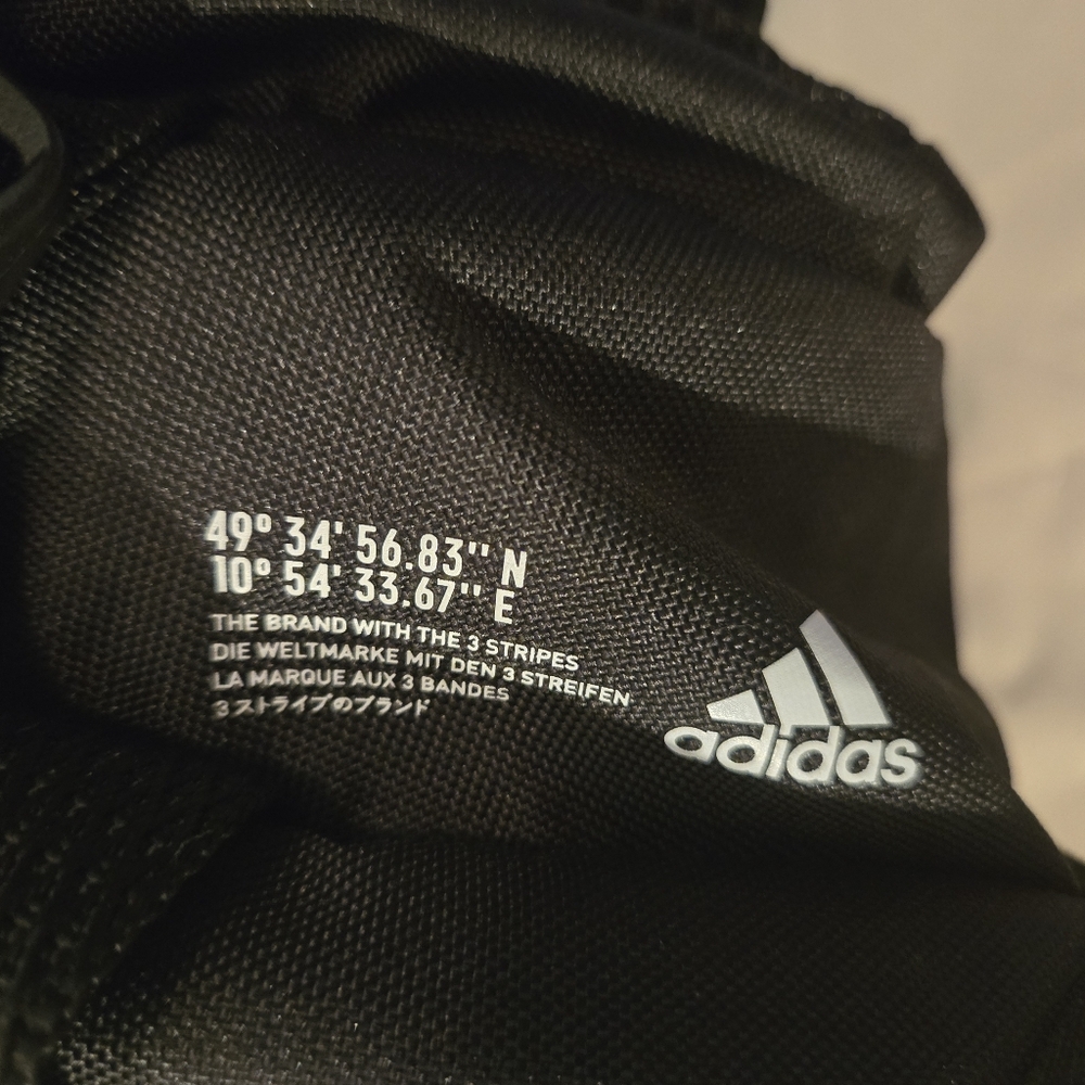 Adidas Amplifier 2 Fanny Waist Pack Black Nylon Padded Crossbody Multi Pocket - Picture 4 of 7